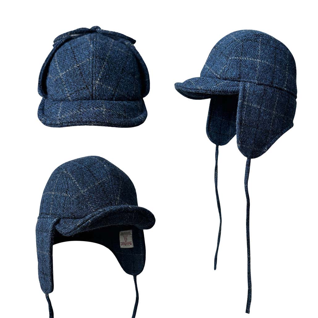 Men Women Harris Tweed Trapper - Trapper Hat Ear Flap ulasan dan harga