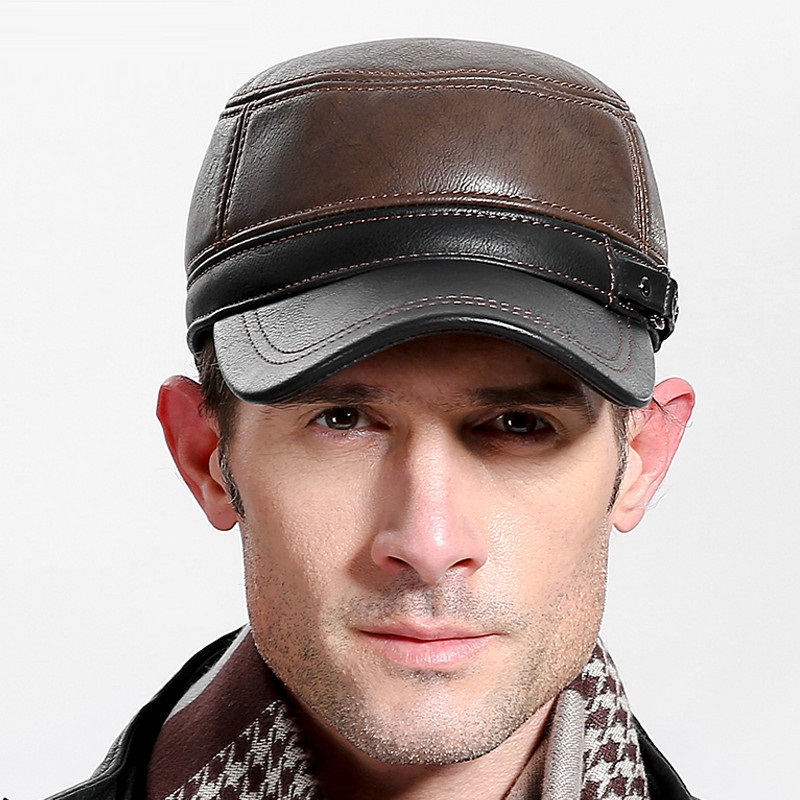 Cowskin Genuine Leather Baseba - Baseball Cap Structured ulasan dan harga