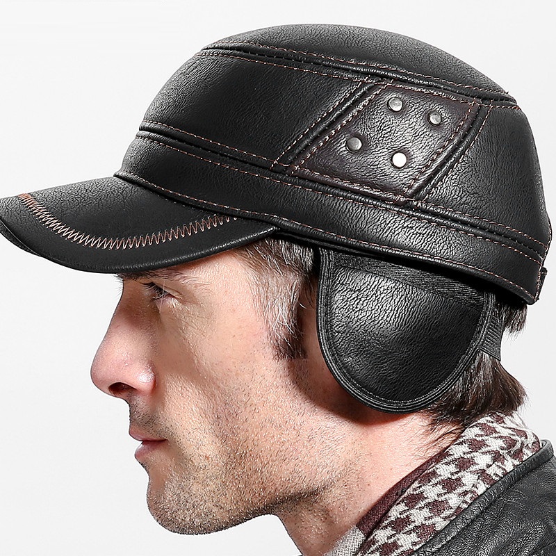 Cowskin Genuine Leather Baseba - Baseball Cap Structured ulasan dan harga