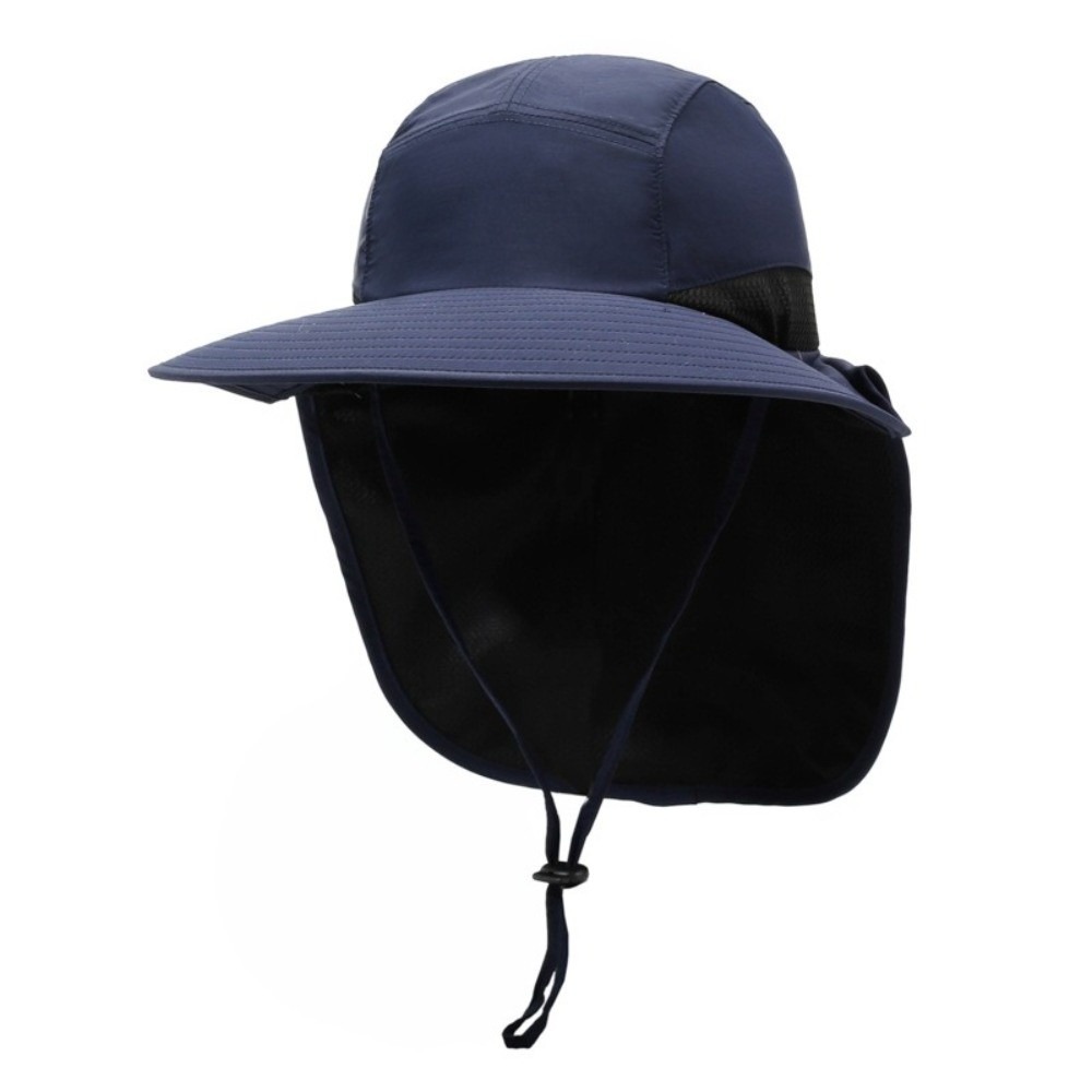 Simple Wide Brim Outdoor Sun H - Bucket Hat Cotton ulasan dan harga