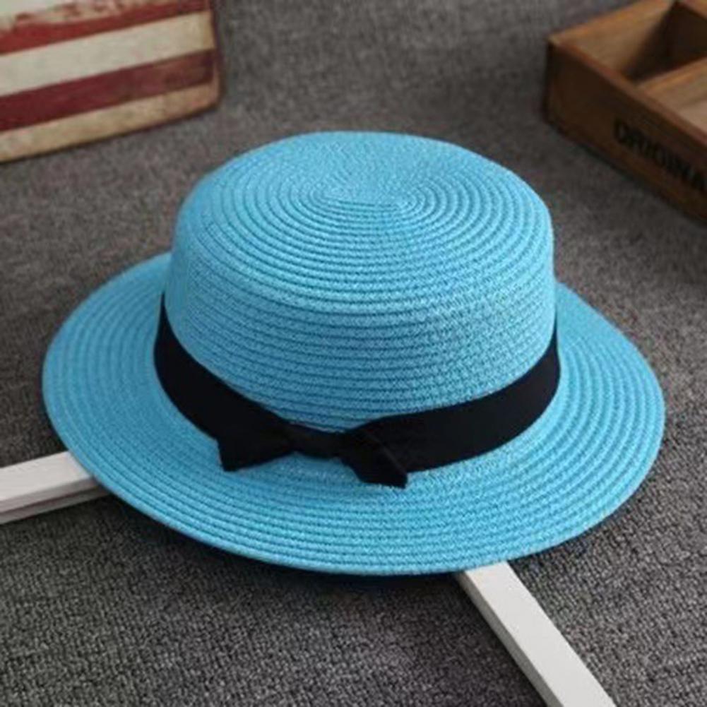 Beach Straw Hat Flat Top Wide  - Sun Hat Wide Brim ulasan dan harga