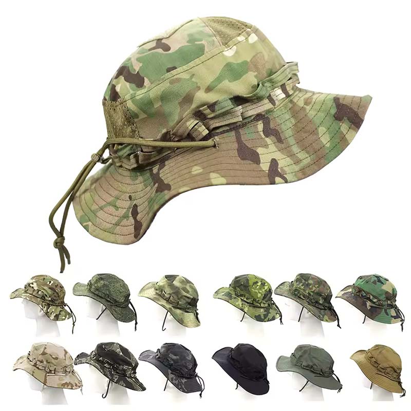 Outdoor Bucket Hat Camouflage  - Boonie Hat Tactical ulasan dan harga