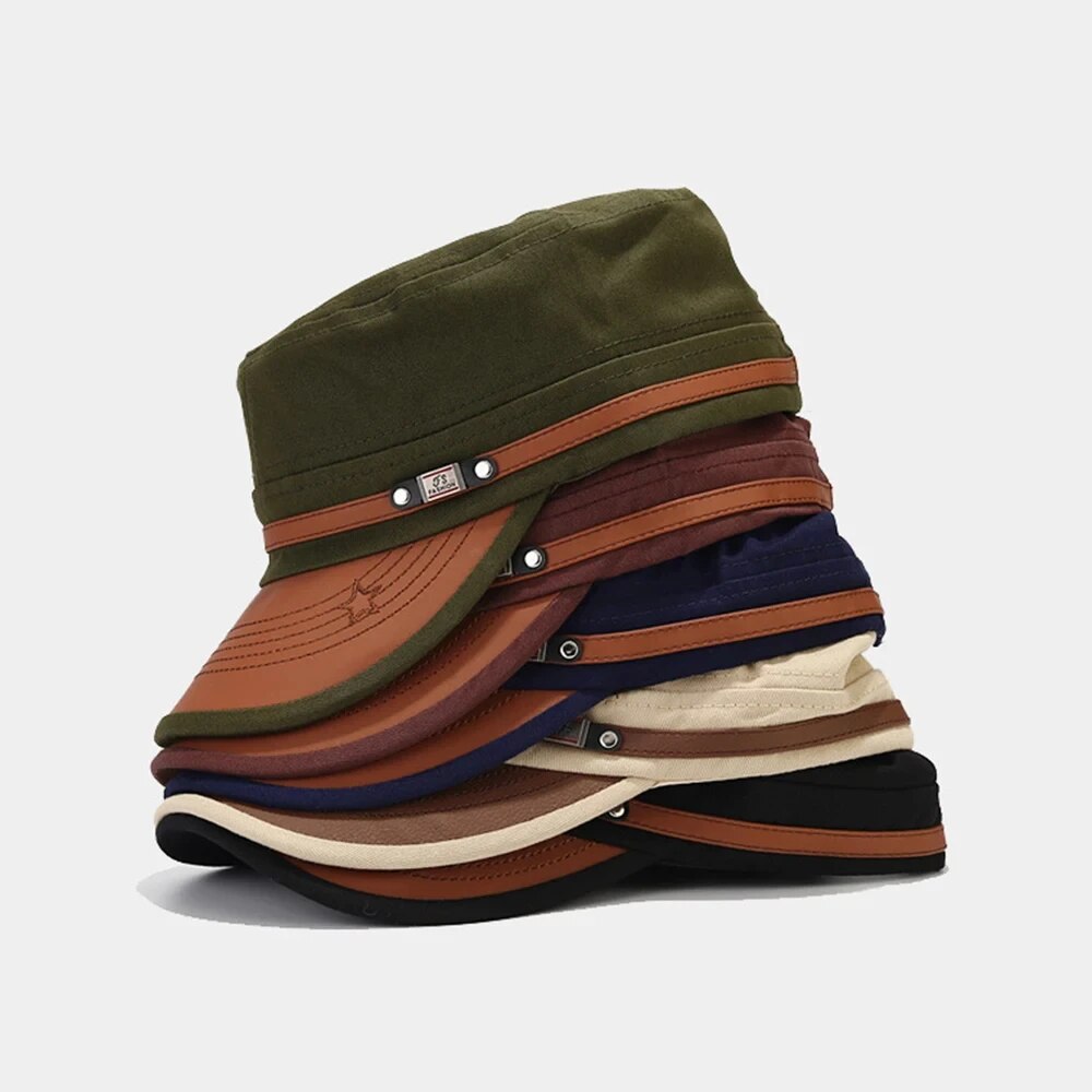 Casual Cadet Hat Man Flat Top  - Snapback Hat Flat ulasan dan harga