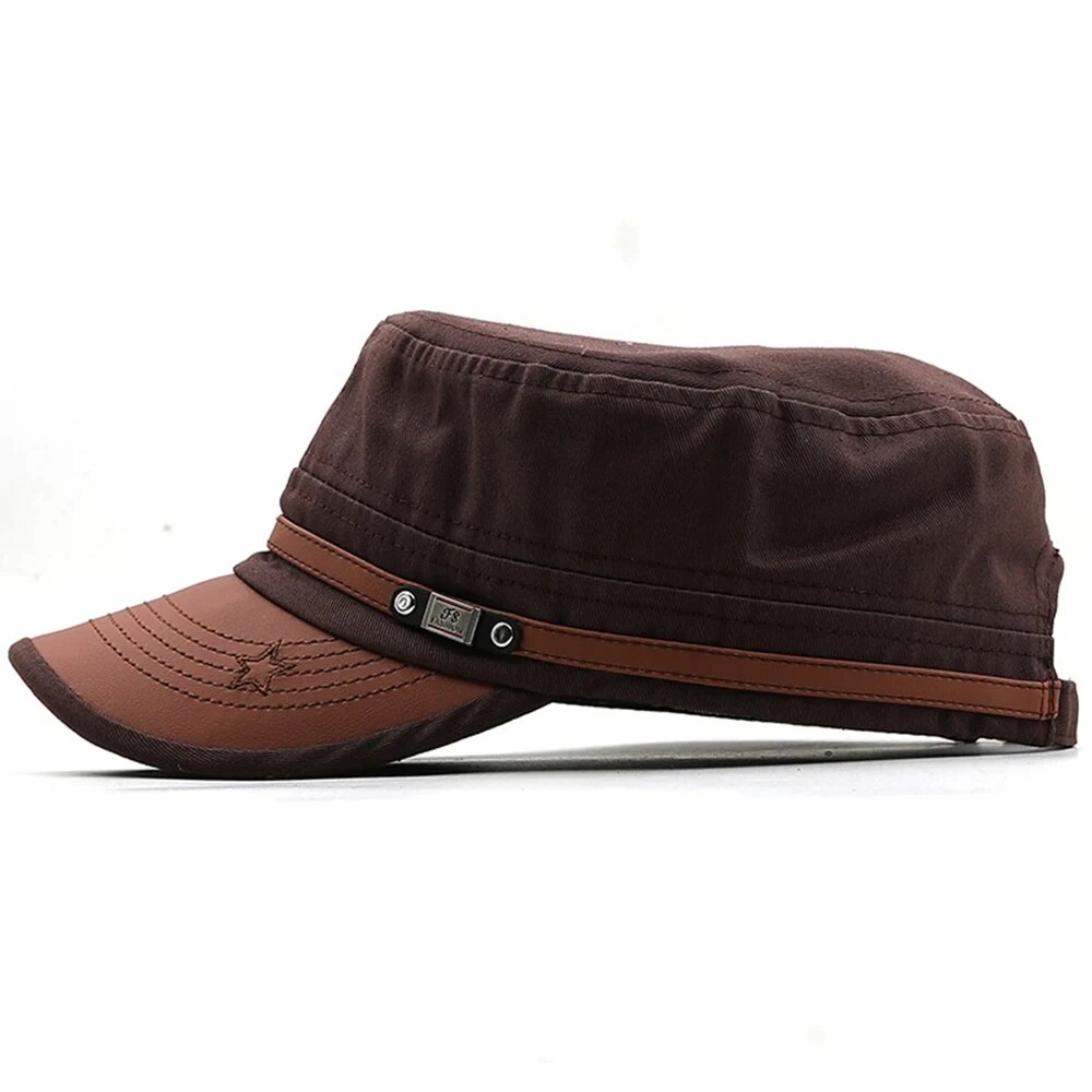 Casual Cadet Hat Man Flat Top  - Snapback Hat Flat ulasan dan harga