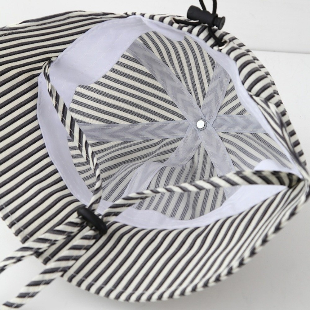 New Striped Baby Bucket Hat Ad - Bucket Hat Cotton ulasan dan harga