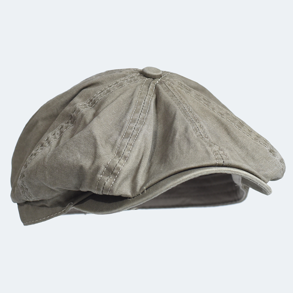 Washed Cotton Newsboy Cap Peak - Newsboy Cap Ivy ulasan dan harga